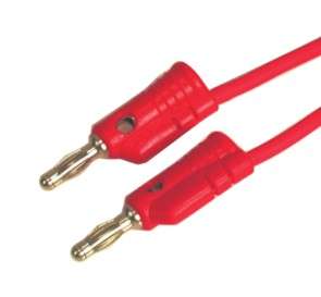 Lead banana plug 4mm 900mm red l4138-red