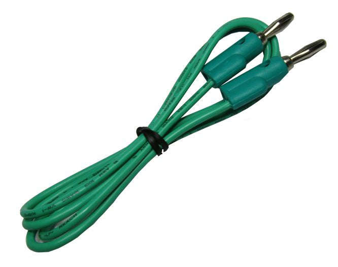 Banana plug to plug 4mm lead 900mm green l4139x-green