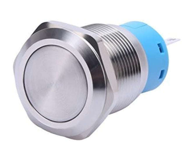 Momentary push button switch on-on spdt 3a 250vac m19 d=22 l=35 3pin las3-19f-11m/s