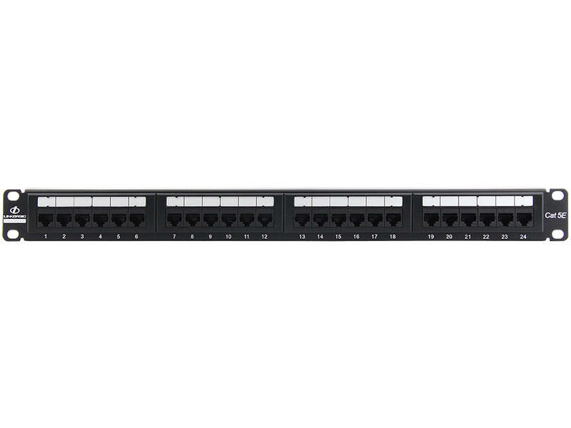 Linkbasic 24 Port Cat5e Rack Mount Patch Panel