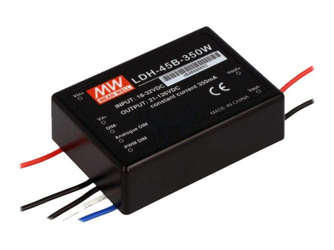 Dc-dc converter cc i=24vdc o=12-126vdc 350ma 45w ldh-45b-350w