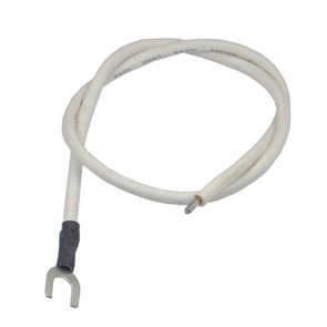 Lead fork term 4mm 30cm white lead-fork-wt