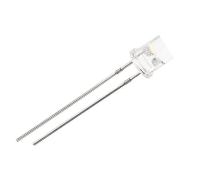 Led 5mm flat top clear to yellow 590nm 2k5mcd 100-d 200625