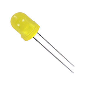 Led 8mm di-yl rnd 85mcd 27mm bl-b3139