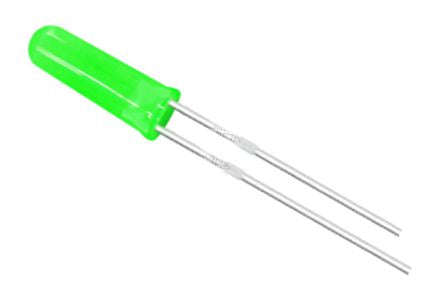 Led 5mm green rnd high head 200-400mcd 90d 181417