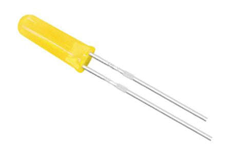 Led 5mm yellow rnd high head 600-800mcd 90d 181418