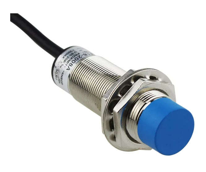 Inductive proximity switch 220vac w/led detect=8mm 2m lead lm18-2008a