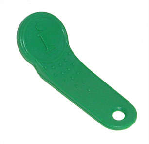 Tag key ring for ibutton holder, green - excludes ibutton lm9093ag