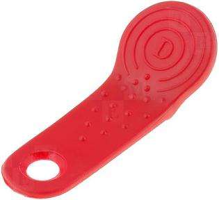 Tag key ring for ibutton holder, red - excludes ibutton lm9093ar