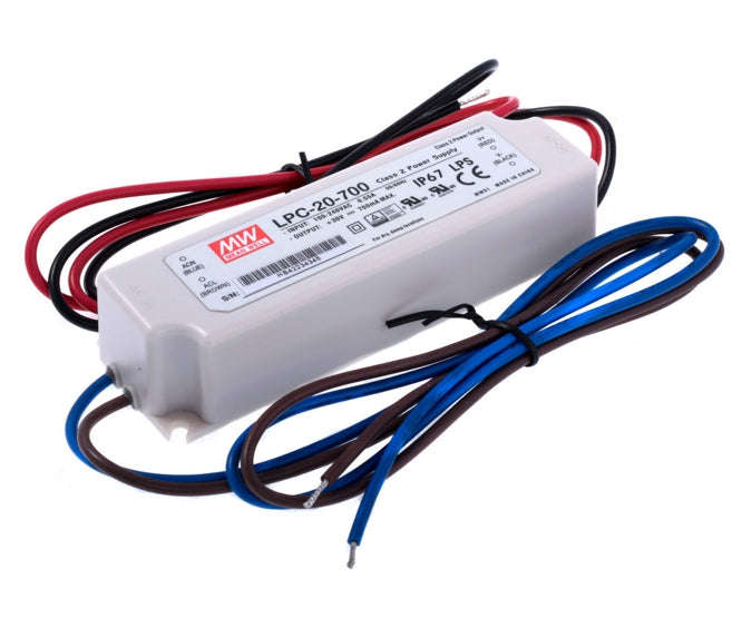 Power supply encl. led driver i=220 o=9-30 0.7a 20w lpc-20-700