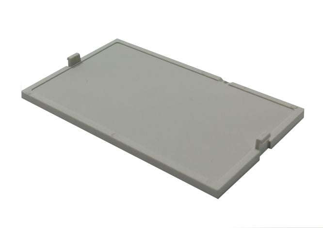 Panel with hooks, grey, 4m with frame large m-00346-03