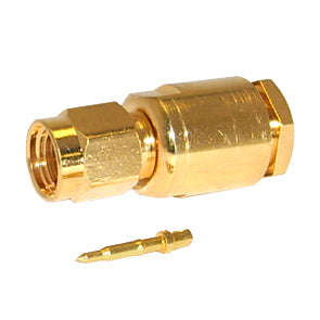 Sma-plug clamp type rg58 5mm, gold m5001lz