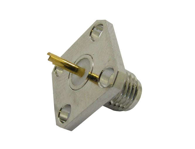 Sma-socket p/m sq 4 hole flush m5010