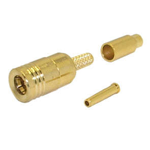 Smb-socket crimp rg178/rg196, gold m5150q