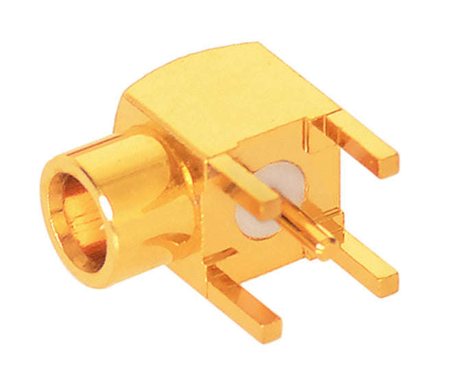 Mcx socket mini r/a pcb mount gold m52230