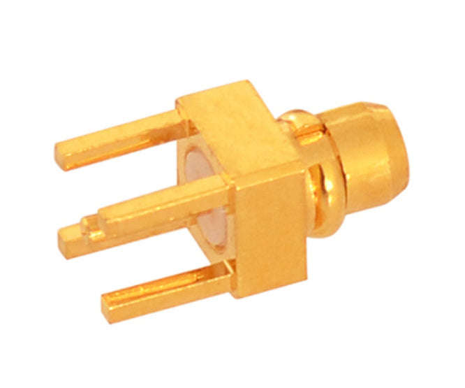 Mmcx-plug(micro) str pcb, gold m52360