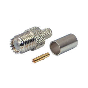 Uhf-socket(mini) crimp 6mm rg59 m55302m