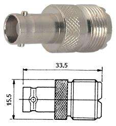 Adapter bnc-socket to uhf-socket m5552