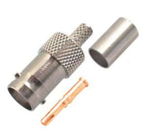 Bnc-socket crimp rg59 6mm 3pc m5568m