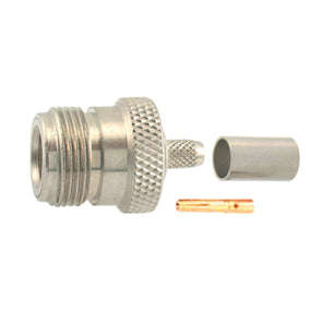 N-socket crimp rg62 6mm rg59 3-pc m57301m
