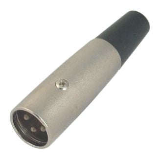 Plug mic 4-pin i/l metal xlr m5906b