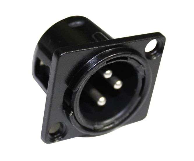 Plug / male xlr 3-pin p/mnt m59115