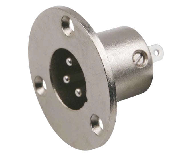 Plug p/mnt 3-pin rnd mic xlr m59200