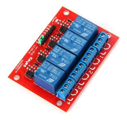 4-ch relay 24v coil interface module, md0278