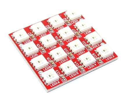 Ws2812 5050 rgb led module 4x4 md0295