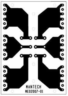 Pcb for 6x80a blocking diode me02007-01