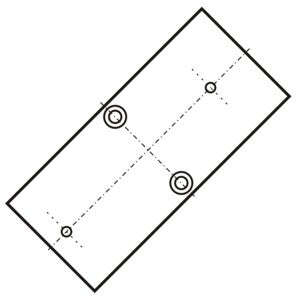 Plate for psu din rail adaptor me20-003-01