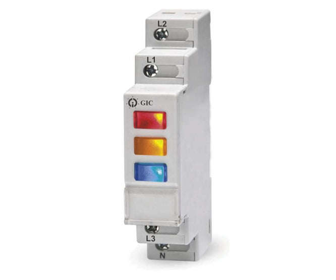 Indicator three phase 240V ac red/white/blue mm3ndcj
