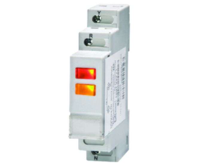 2ph indicator 240v ac din mount red and yel mmendvw
