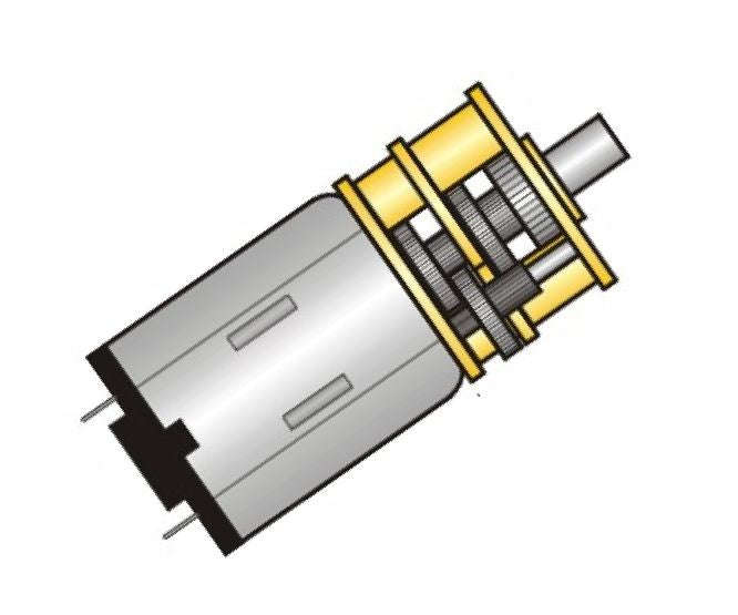 Motor geared 6vdc 0a22 47rpm qjt-12js-6v (1:298) *d*