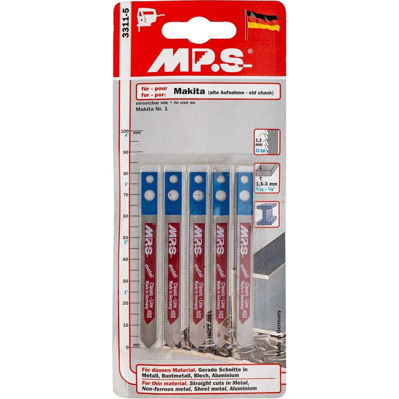 JIGSAW BLADE  METAL MAKITA SHANK 80MM 21TPI