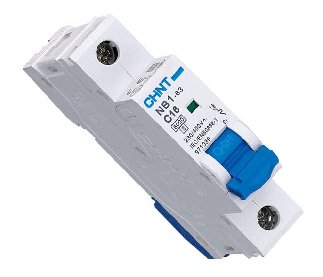 Mini circuit breaker 1p 63a 6ka c-curve nb1-63-6ka-1p-c63