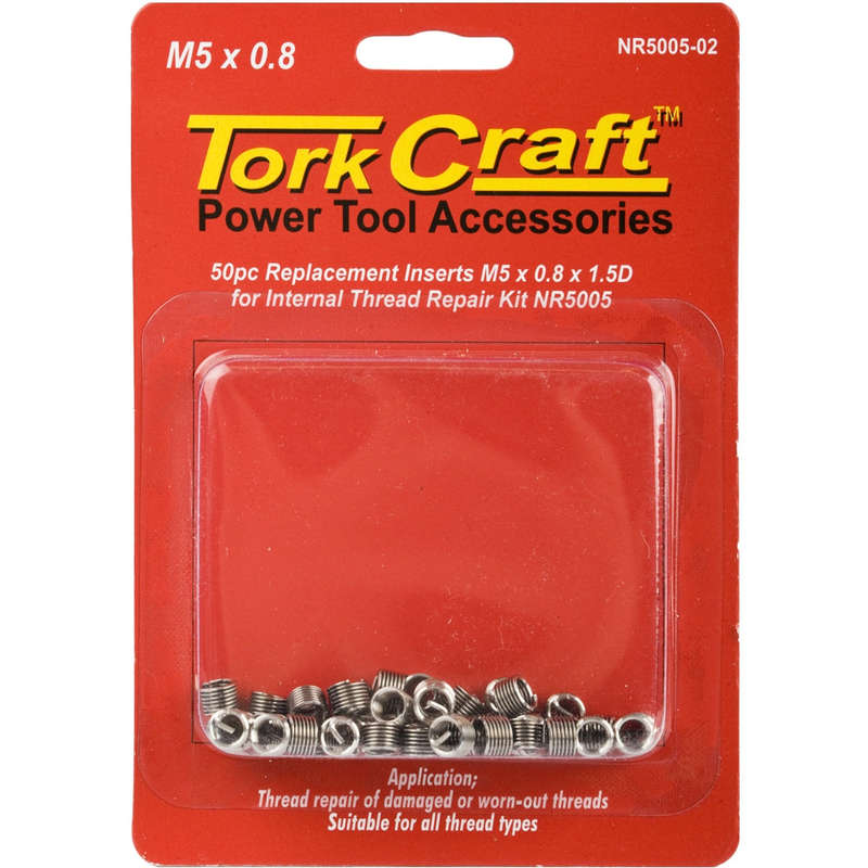 THREAD REPAIR KIT M5 X 0.8 X 1.5D REPL. INSERTS FOR NR5005