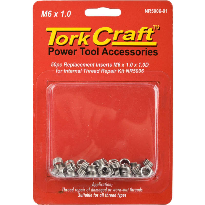 THREAD REPAIR KIT M6 X 1.0 X 1.0D REPL. INSERTS FOR NR5006
