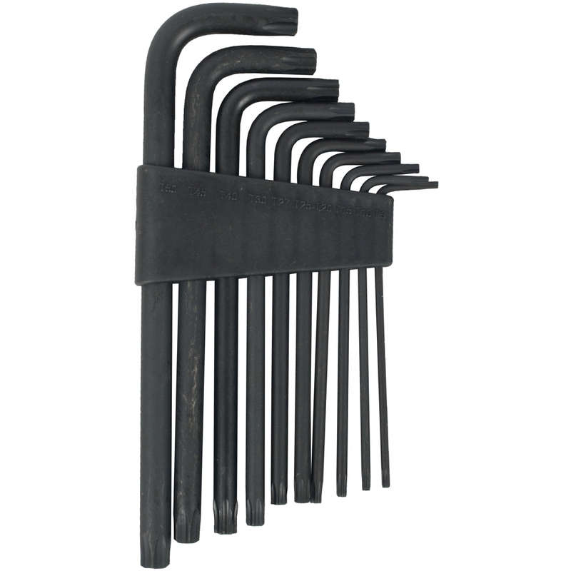 10PC TORX KEY SET T9-T50 CR-V CARDED