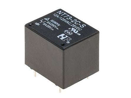 Relay spdt 6a 12vdc rect 5pcb nt73-2cs15dc12v0.45