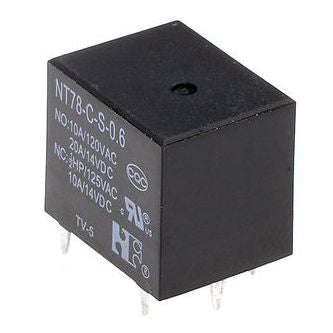Relay spdt 10a 12vdc rect 5pcb nt78cs10dc12v0.6