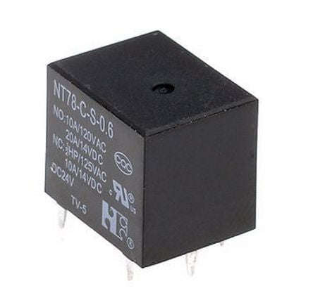 Relay spdt 10a 5vdc rect 5pcb mini nt78cs10dc5v0.6