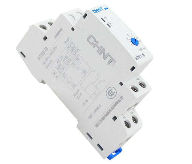 Delay on timer relay d/rail 230vac nte8-b-48s-480s-ac230v