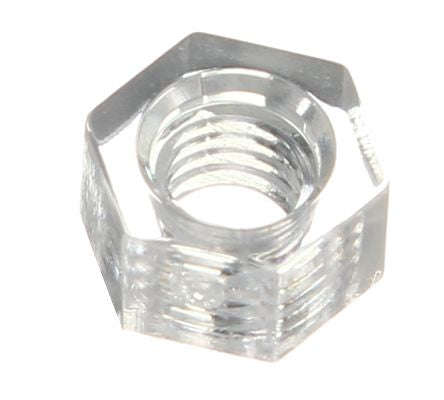 M3 nut in plastic / acrylic clear pn-3