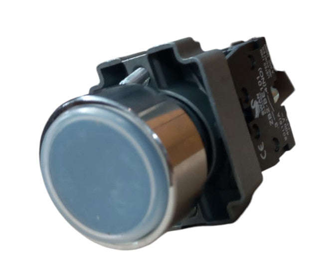 22mm push button flush n/o blue IP65 PB-ADP2-BA61W