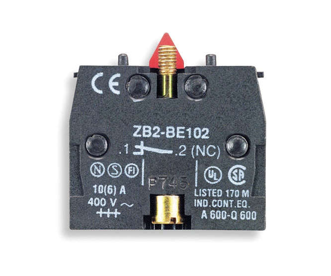 Push button contact block 1n/c PB-ZB2-BE102