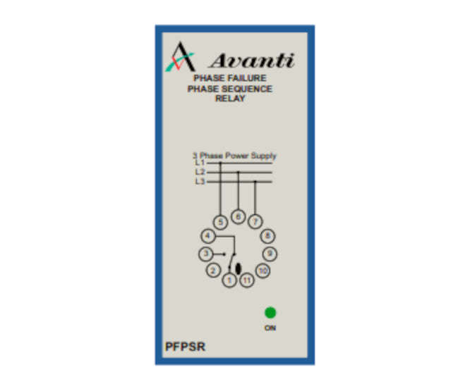 Phase failure sequence relay 11pin 400V PFPSR-400V