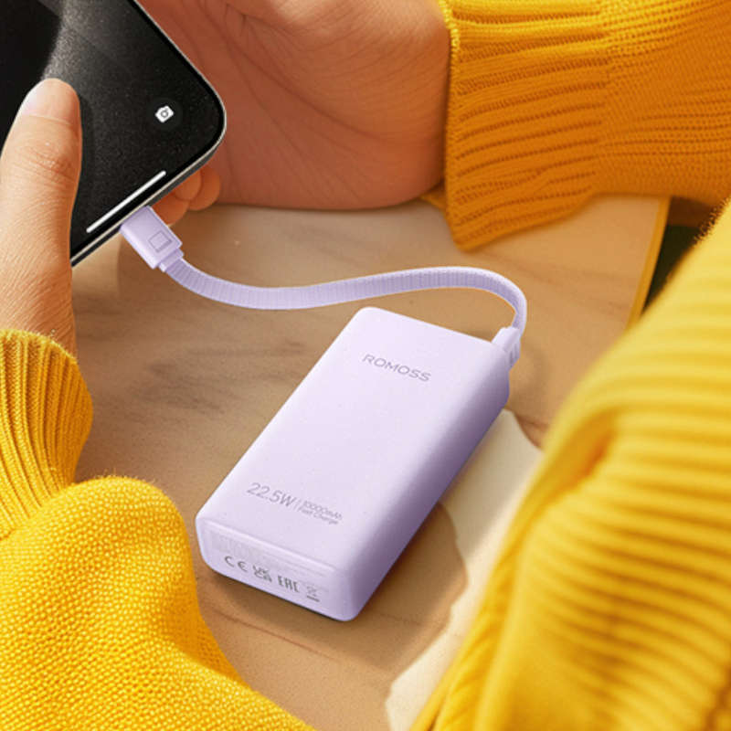 Romoss PHA10 10000mAh 22.5W Fast Charge Power Bank  Purple