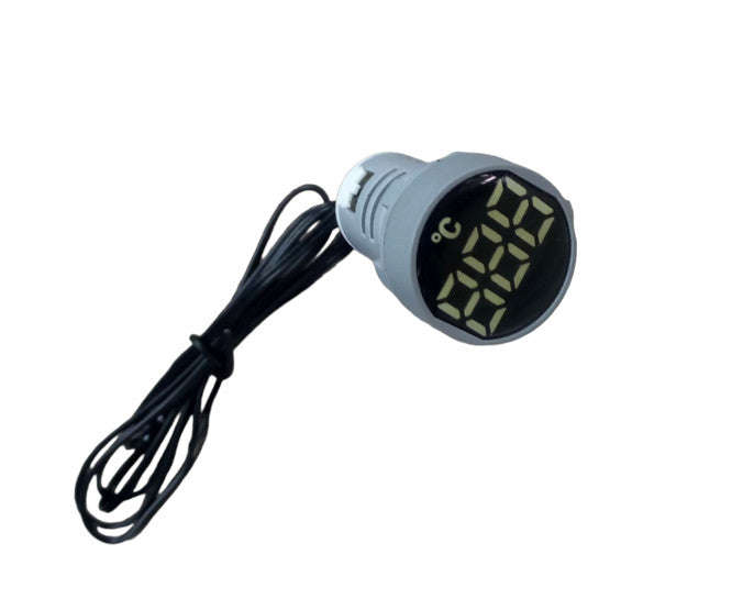 Temperature meter round white PL-AD101-22TM-W
