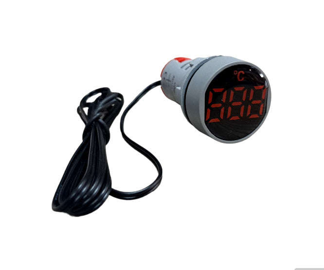 Temperature meter round red PL-AD101-22TM-R